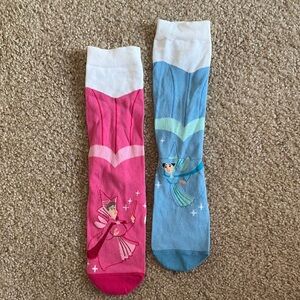 Disney Fairy Socks - Pink and Blue - Sleeping Beauty